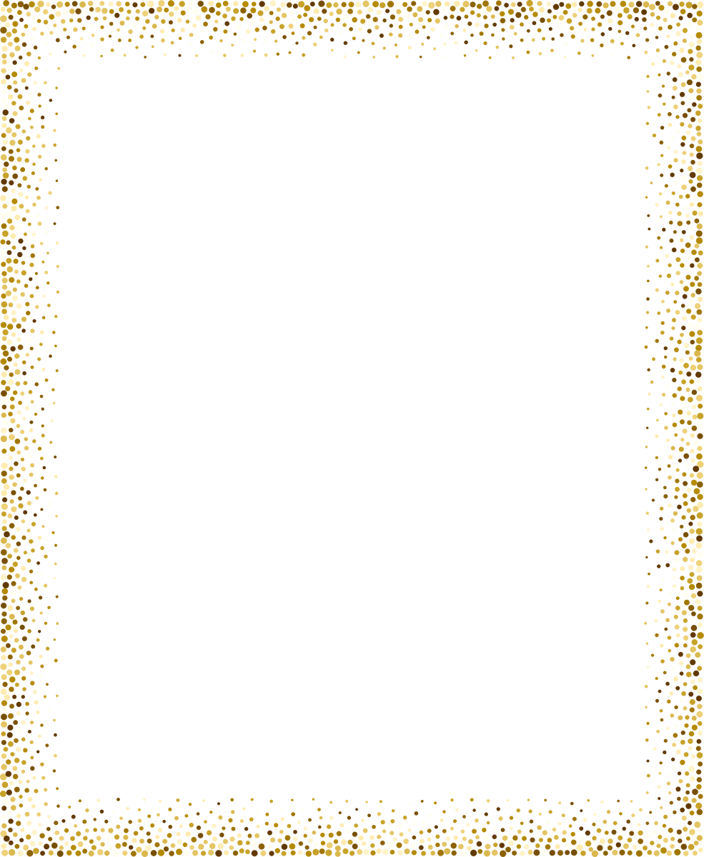 Gold Glitter Border